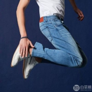 网易严选 男式无侧骨舒适天丝牛仔裤 两色