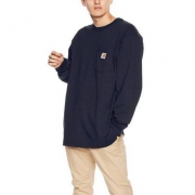 侃爷同款，M码 Carhartt 男士工装长袖T恤 K126 M码 Prime会员免费直邮含税