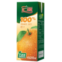 汇源果汁 100%浓缩橙汁 200ml*24盒