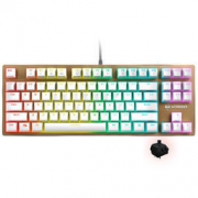 RAPOO 雷柏 V500RGB 87键机械键盘 黑色 黑轴