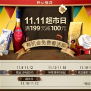 亚马逊中国 11.11超市日 多品类满199减100元