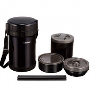ZOJIRUSHI 象印 SL-XE20-AD 不锈钢保温便当盒 黑色 2L