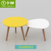 卡神 简约迷你实木小茶几 进口MDF板材