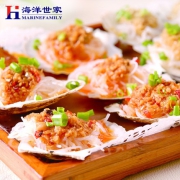 海洋世家 蒜蓉粉丝扇贝250g*4袋
