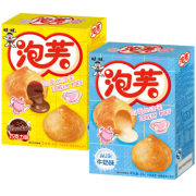 旺旺 巧克力泡芙60g*3+奶油泡芙60g*3
