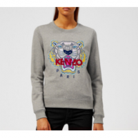 KENZO Embroidered Tiger 女士虎头印花卫衣 118.4英镑约￥1055包直邮（需用码）