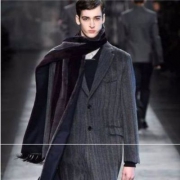23日0点，FENDI 芬迪 男士双F标识时尚经典100%羊毛围巾 3色
