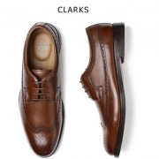 限UK9码，Clarks 其乐 Coling Limit 男士真皮烤花德比鞋 Prime会员免费直邮含税