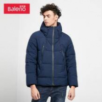 Baleno班尼路 男子连帽加厚棉服