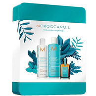 圣诞送礼，MOROCCANOIL 圣诞洗护套装（洗发水250ml+护发素250ml+坚果油25ml） *2件