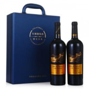 GreatWall 长城 耀世经典干红葡萄酒双支礼盒（含酒具）750ml*2瓶 *4件