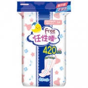 Free 飞 彩色亲肤立围 超级长夜用丝薄卫生巾 420mm*3片 *10件