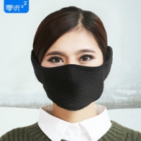零听 加厚保暖护耳二合一口罩 20元包邮（25-5）