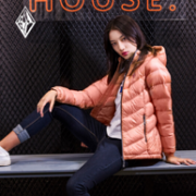 双11预售：600蓬 黑冰 女士 90%白鸭绒 羽绒服 F8951