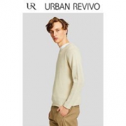 双11特价：URBAN REVIVO 男士苎麻棉针织衫