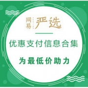 促销活动：网易严选 优惠支付信息汇总