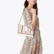 18年春夏新款，TORY BURCH KIRA 女士真皮单肩包包 新低$229（可满$350享7折）