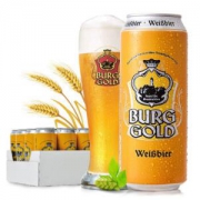 BURGGOLD 金城堡 小麦啤酒 500ml 24听 *2件