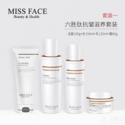 屈臣氏有售，Missface 六胜肽抗皱精华化妆品四件套装