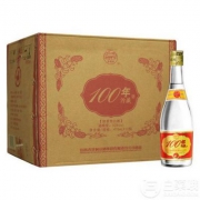 限Plus会员，汾酒集团杏花村 100年汾藏（红）光瓶酒 53度 整箱装 475ml*12瓶