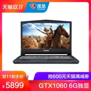 Shinelon 炫龙 毁灭者KP2 15.6英寸游戏笔记本（i5-8400、8GB、256GB、GTX1060 6G）
