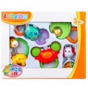 AUBY 澳贝 463133DS 牙胶摇铃礼盒套装 *4件 +凑单品