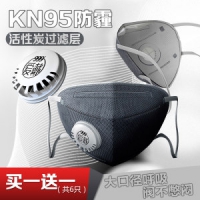 999爱戴 H951 呼吸阀口罩 防尘防雾霾 3枚*2盒 过滤效果≥95%
