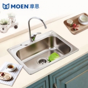 摩恩 22000R 一体成型304水盆单槽套餐