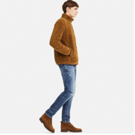 UNIQLO 优衣库 男款长绒摇粒绒拉链茄克