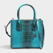 蛇纹款，MICHAEL KORS Mercer 女士中号手提包30S8SM9M8N  2色