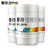 善存 佳维片 多种维生素矿物质片 30片*3瓶装
