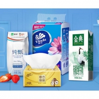 促销活动# 天猫超市  牛奶纸品囤货日