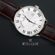 EDOX 依度 Les Vauberts系列 83010-3B-AR 男士机械腕表