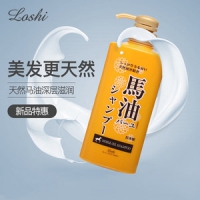 Loshi 马油 洗发水 男女通用 无硅油无化学添加 600ML
