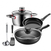 3倍差价！WMF 福腾宝 锅具刀具5超值件套