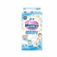 Merries 妙而舒 瞬爽透气 婴儿纸尿裤 L56片 *5件  270元包邮