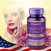 美国进口，PipingRock  葡萄籽提取物胶囊16000mg*90粒*2瓶 59元包邮包税