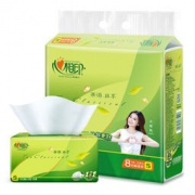 心相印抽纸 茶语系列 3层软抽*130抽*8包 *5件