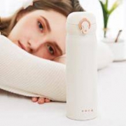 face 简约弹跳盖保温杯 316镜面不锈钢 450ml