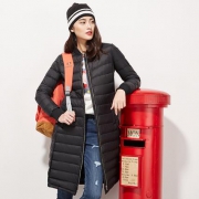 龙狮戴尔（LONSDALE）      女士长款修身羽绒服 多色可选