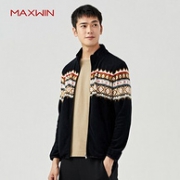 优衣库制造商 Maxwin 马威 男士 摇粒绒开衫夹克