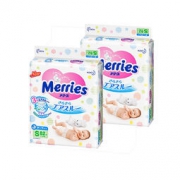 23日0点：Merries 妙而舒 婴儿纸尿裤 S82片 2包 *3件
