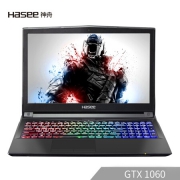 神舟（HASEE）  战神 ZX7-CR6DH 15.6英寸游戏本（i5-9600K、8GB、1TB+256GB、GTX1060 6G）