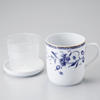NARUMI   鸣海 印花陶瓷杯 带可调节茶滤/杯盖 290ml