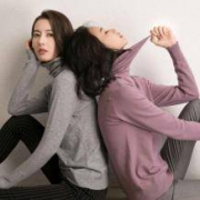 简蓝卡 女士高领打底衫