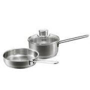 Fissler 菲仕乐 不锈钢汤锅煎锅 2件套