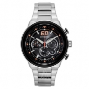 西铁城（CITIZEN） ECO-DRIVE 男士手表 三眼计时