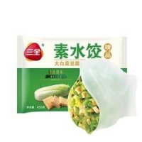三全 素水饺 白菜豆腐口味 450g *11件
