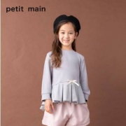 A类品质，日本超高人气童装品牌 petit main 女童可爱蝴蝶结卫衣 3色