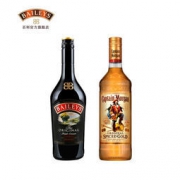 爱尔兰 Baileys 百利 甜酒750ml+ 摩根船长 朗姆酒700ml 135元包邮（155-20）